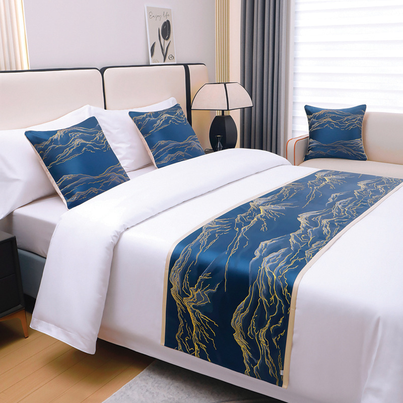 Bed Tail Bed Flag Nordic High-end Light Luxury Hotel Homestay Bed Flag Bedding Bed Flag Free Shipping