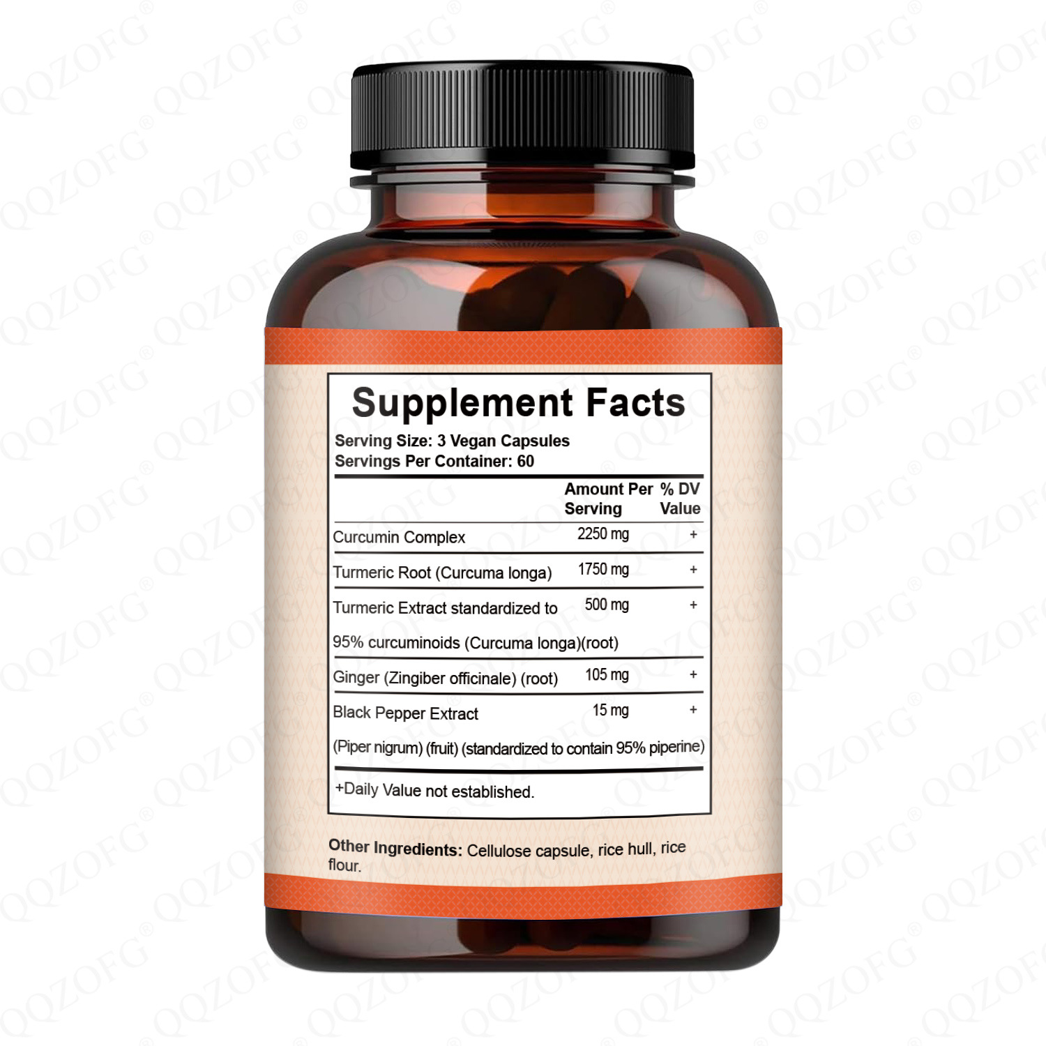 [Source Factory] Spot Cross-Border Popular Curcumin Capsules Curcumin Capsules Oem Processing