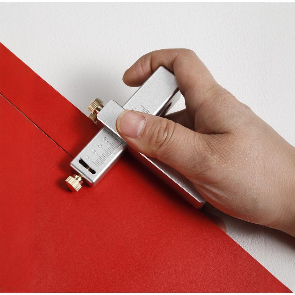 Belt strip cutter aluminum alloy sandblasting oxidation mini strip cutter hand vegetable tanning leather tool cutting strip