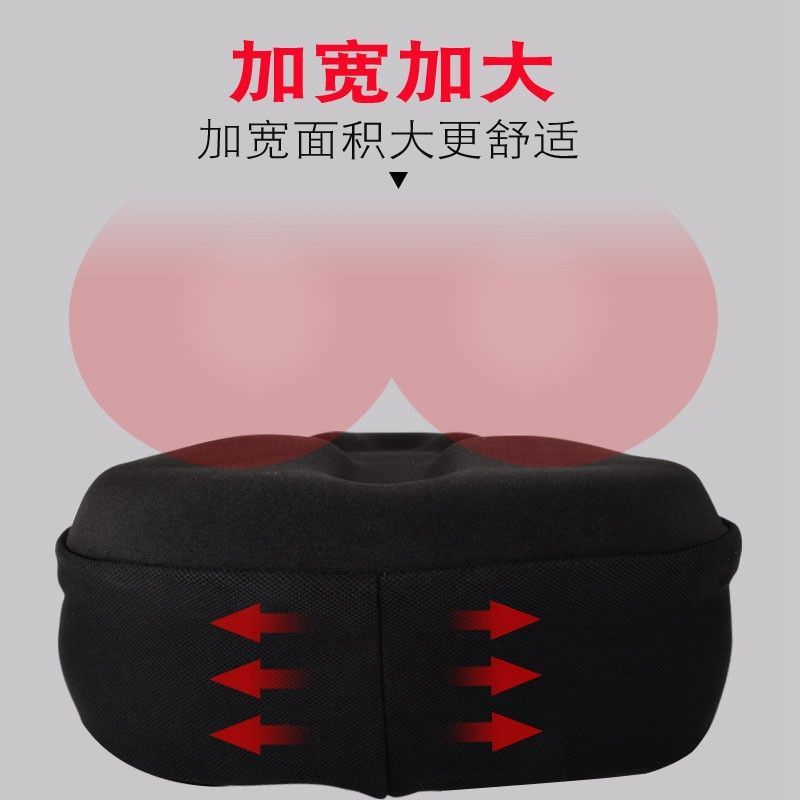 Electric Vehicle Thickeneded Silicone Seat Cushion Cover Super Soft Bicycle Seat Widened Extra Large Thickeneded Butt Cushion Mountain Bike Seat Cover