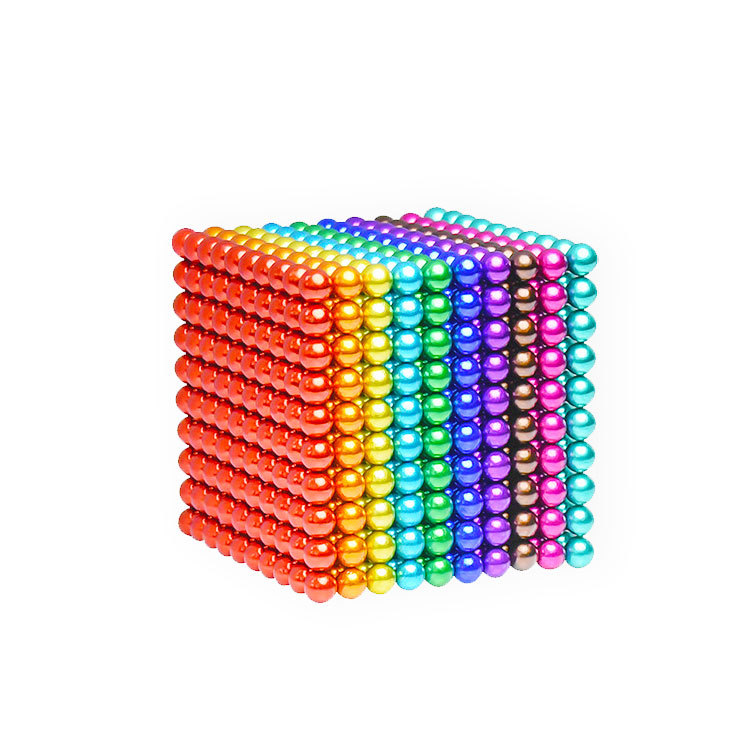 5mm Buck Colorful Transformable Balls 512 Pieces 1000 Pieces Stress Relief Magic Cube Magnetic Balls Magnetic Neodymium Balls Cross-Border Stress Relief