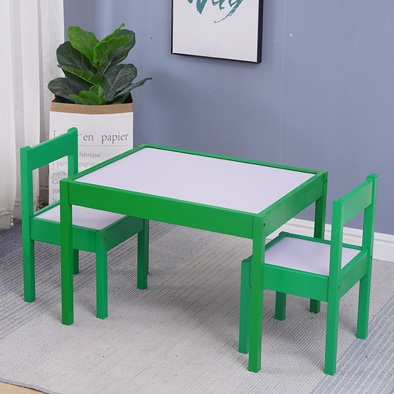 Kindergarten Table Solid Wood Kidsren's Table and Chair Toys Baby Early Education Learning Desk Painting Reading Student Writing Desk
