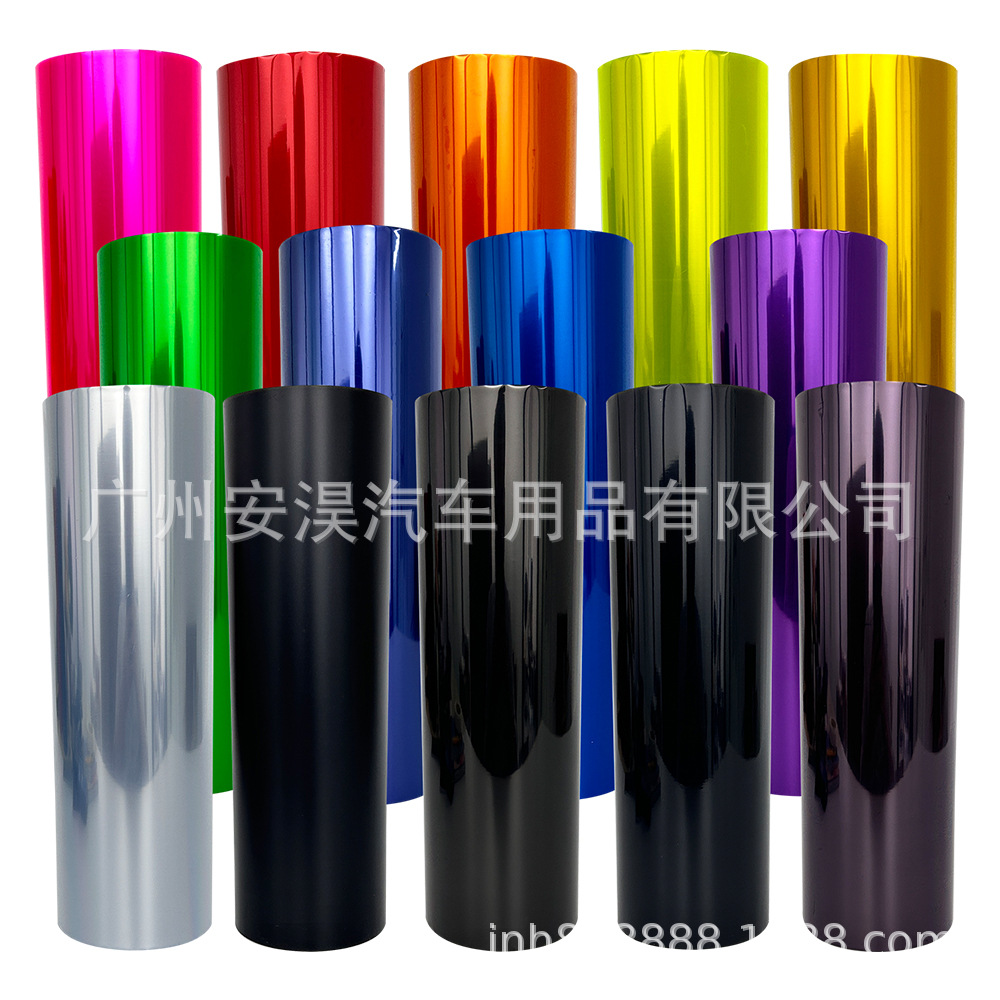 0.6* 100m Car Headlight Color Changing Film Pvc Transparent Blue Taillight Fog Light Color Changing Film Headlight Protective Film