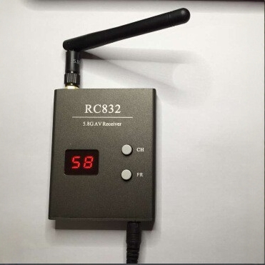 40 frequency 5.8G picture transmission RC832 receiver, compatible with all 5.8G reception and transmission.