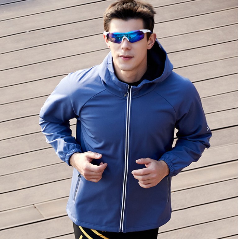 Hot Selling Zipper Jacket Plus Size Waterproof Foreign Trade Velvet Casual Sports Jacket Running Mountaineering Training Clothes for Men