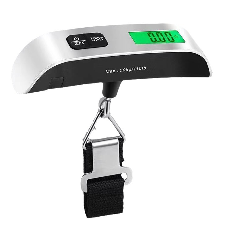 Cross-border Handheld Scale Hook Electronic Scale 50KG Portable Luggage Scale Household Handheld Weighing Scale Rough Handle Portable Scale