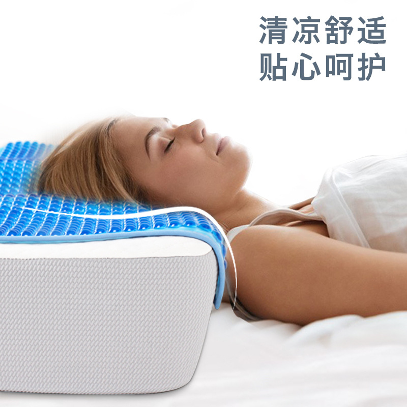 Summer Gel Cool Pillow Cushion Summer Cool Pillow Cushion Adult Cool Summer Pillow Case Student Dormitory Cervical Pillow Core Cushion