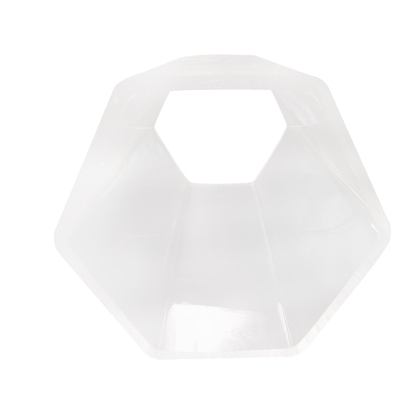 Customized LED lamp tube kit full plastic two-color co-extrusion transparent diffuser stripe round tube atmosphere lamp PC lampshade profile