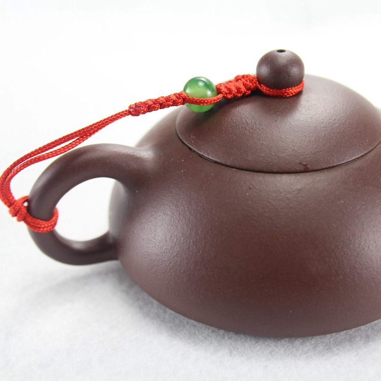Braided teapot rope purple sand teapot cover rope glass pot rope tea props accessories imitation jade bead pot rope wholesale