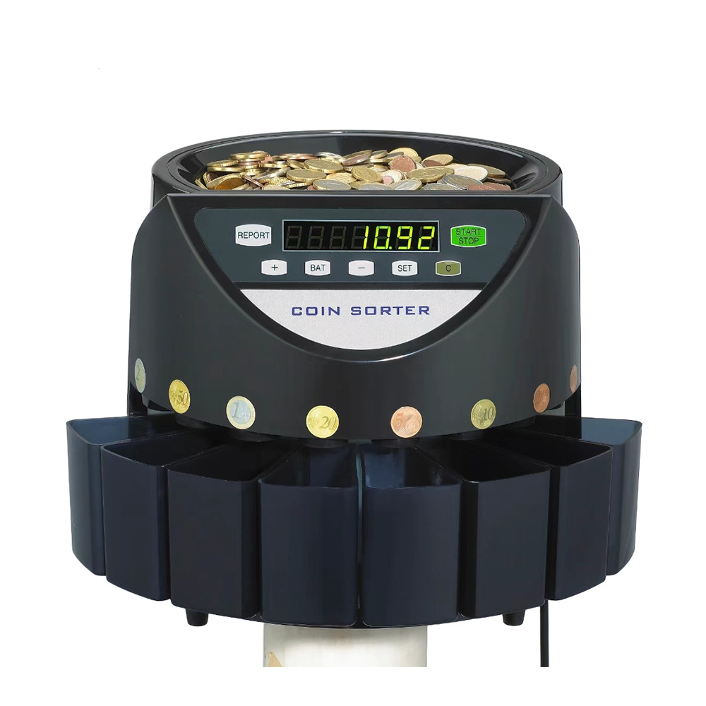 Intelligent Taiwanese Currency Coin Sorting Machine Export New Taiwan Dollar Twd Bank Dedicated Coin Counting Machine Cash Register Commercial Use