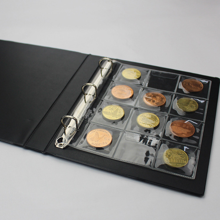 Micro in-line loose-leaf inner page 20 12 3 hole in-line coin inner page 195*160mm appearance