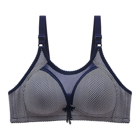 Cross-border direct selling genuine non-steel ring large size thin tube-shaped large chest small anti-light gathered adjustable underwear