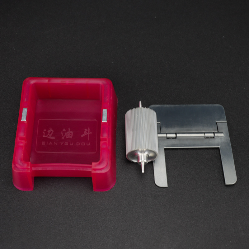 Iron lid oil edge box non-stick oil edge bucket bearing oil edge oil bucket color box Dyer oil edge box leather oil edge box