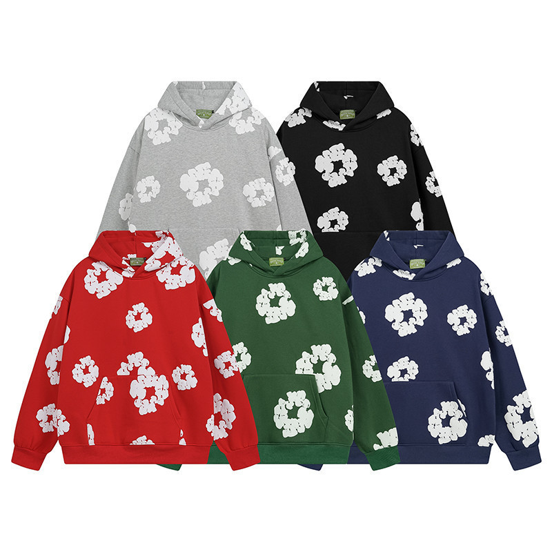 Модный бренд D t в стиле Каньи, свободный флисовый худи с капюшоном, мужской комплект для пар