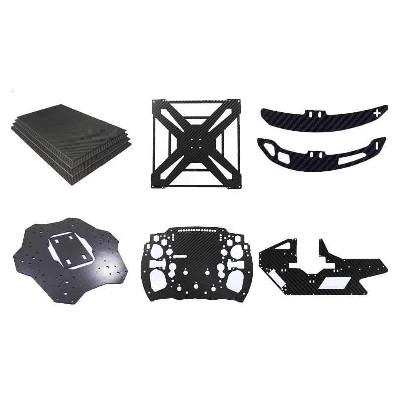 Carbon Fiber Sheet Customization 3K Carbon Plate Processing Model Aircraft Accessories Cnc Precision Engraving Carbon Fiber Products Cutting Factory