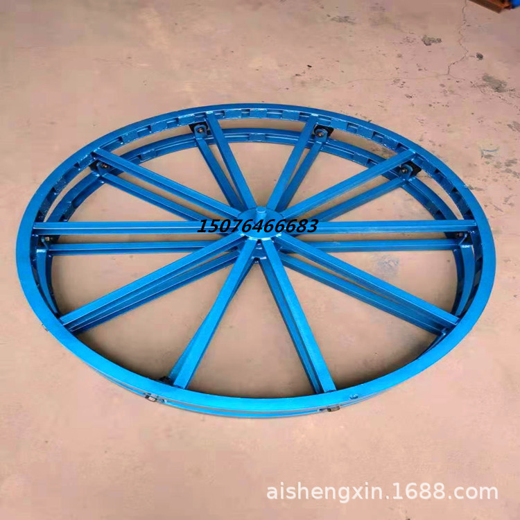 Reel Tray Steel Optical Fiber Cable Fiber Optic Disc Horizontal Reel Rack Iron Disc Steel Strand Cable Laying Rack Cable Laying Bracket