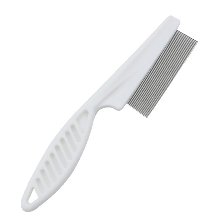 Cross-Border Pet Comb, Dog Flea Comb, Cat Flea Comb, Plastic Fine-Toothed Special Comb, Steel Needle Comb, Hair Removal Comb