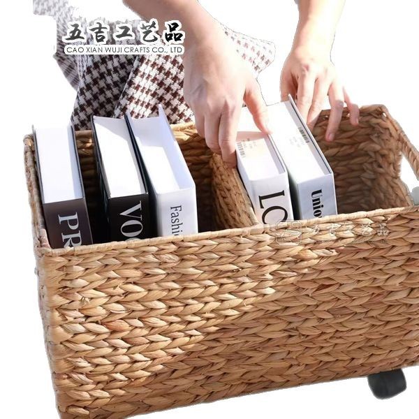 Water Gourd Straw Woven Storage Basket Natural Environmentally Friendly Hotel Bathroom Supplies Storage Basket Straw Woven Home Storage Basket