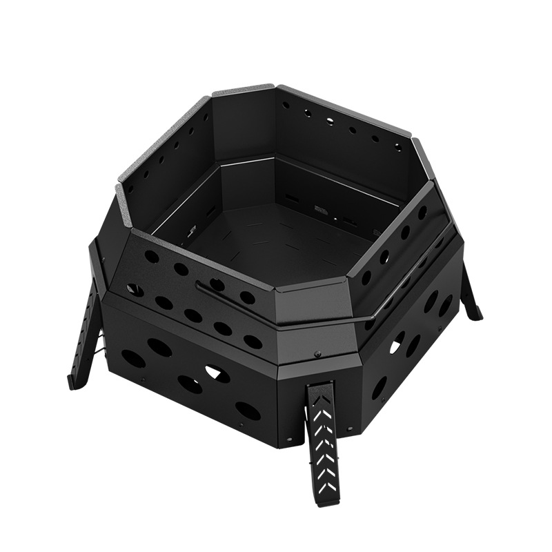 Outdoor Courtyard Carbon Steel Fire Table Folding Barbecue Grill Removable Portable Bonfire Rack Wood Stove Wholesale