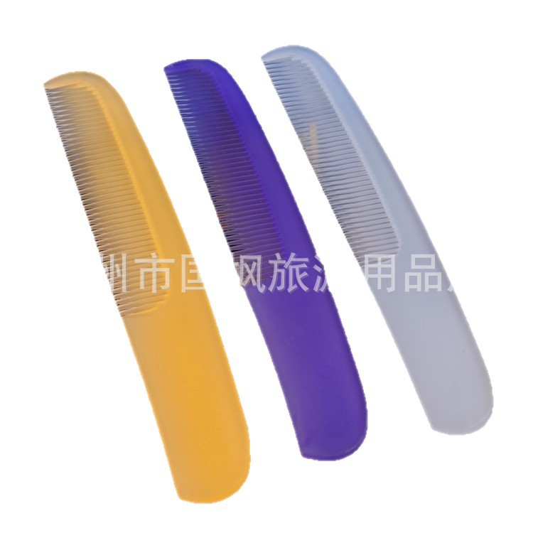 Hotel Hotel Hotel Guest Room Special Disposable Comb Wholesale Translucent Frosted Banana Comb
