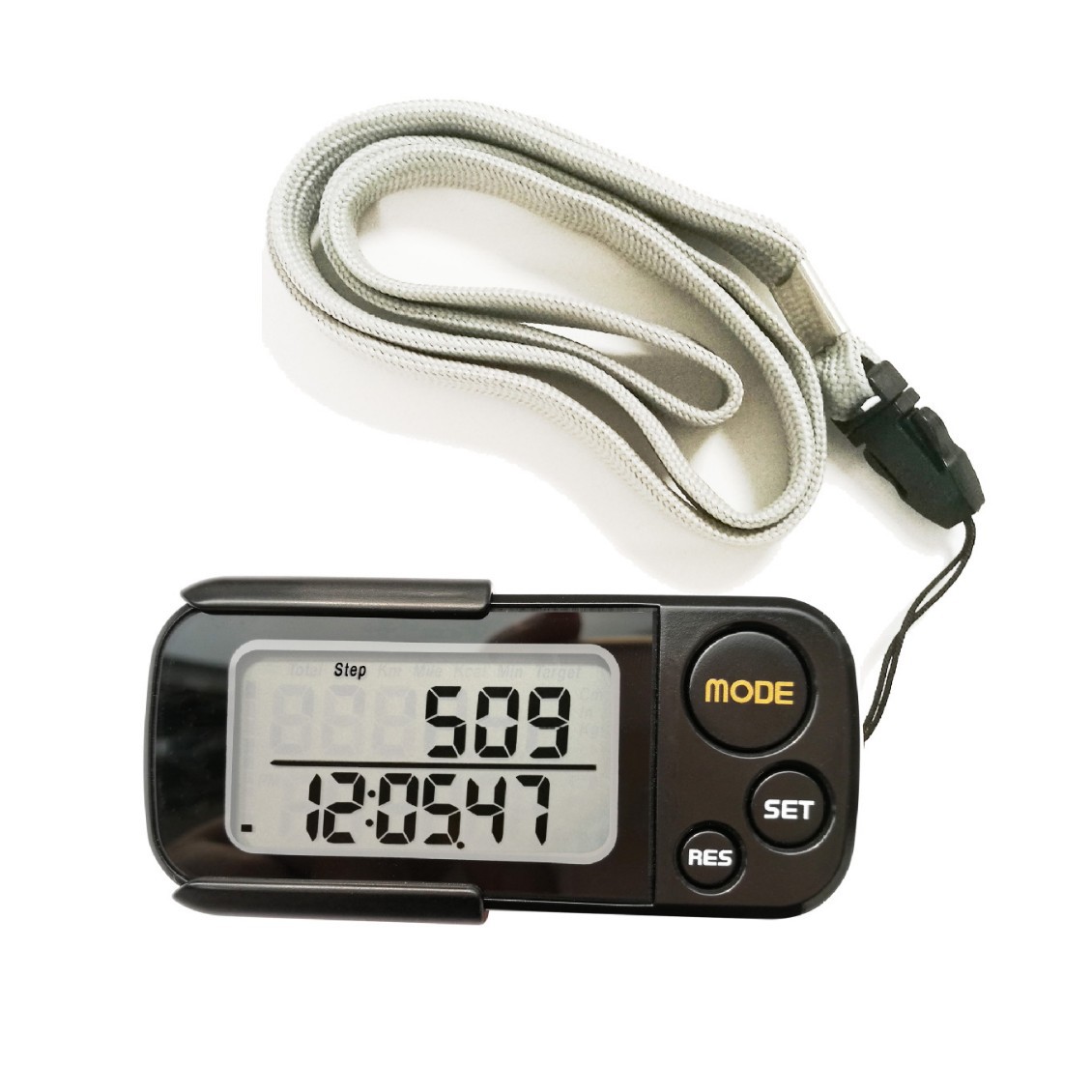 Шагомер с большим экраном, 3D цифровой секундомер, калорийный шагомер, 30-дневная память, миллионный счетчик для бега, дропшиппинг