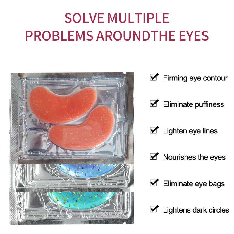 Cross-Border Wholesale Firming Collagen Eye Mask Patch Moisturizing and Hydrating Eye Area to Reduce Eye Wrinkles Collagen Eye Mask