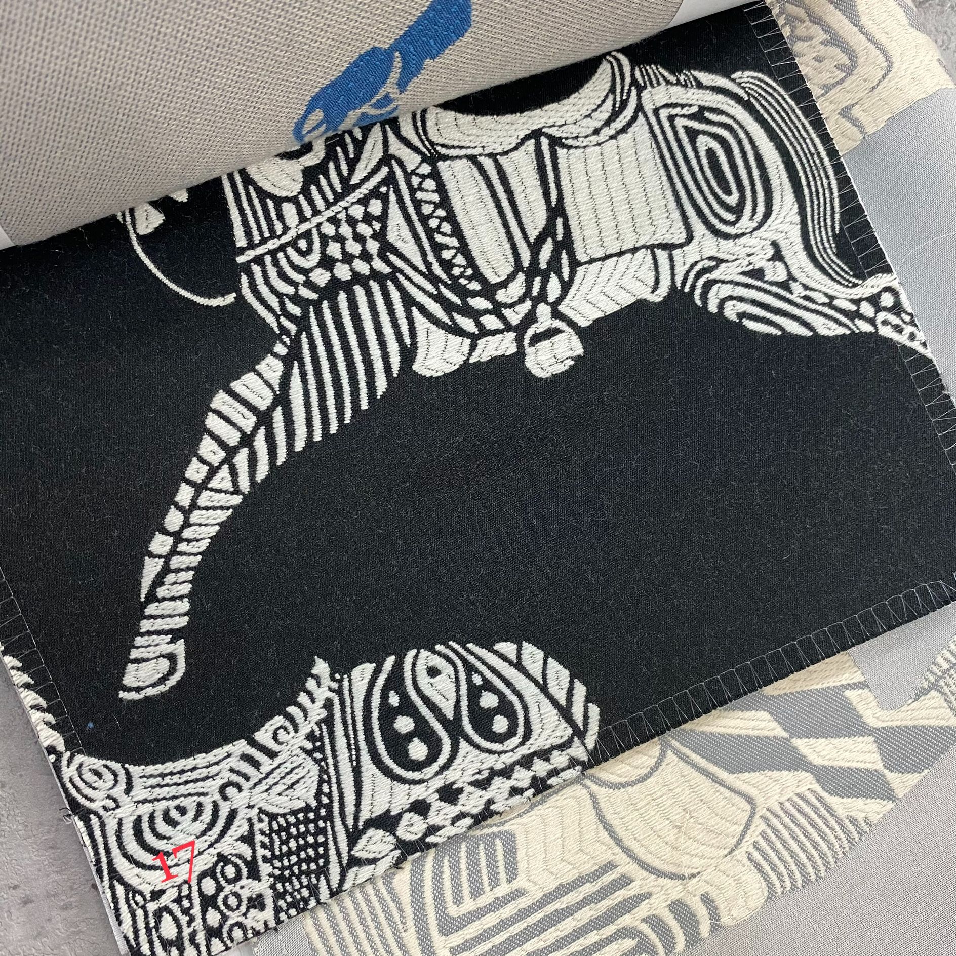 Door Width 140cm Horse Pattern Animal Pattern Imitation Silk Jacquard Floral Cloth Model Room Pillow Cloth Soft Cloth