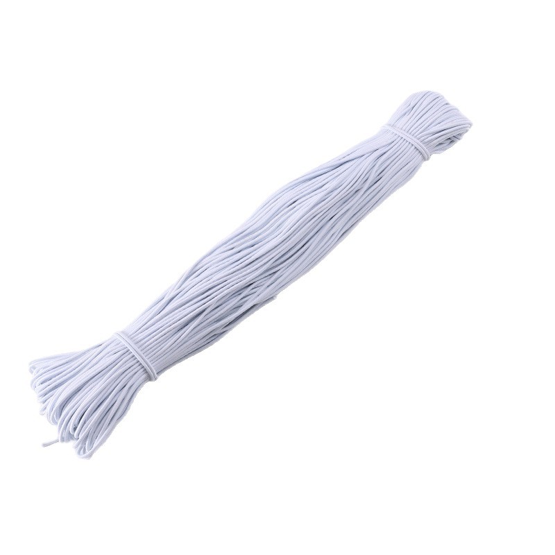 Spot Wholesale 1Mm-15Mm Black Round Elastic Rope Clothing Accessories High Elastic High Strength Elastic Rope