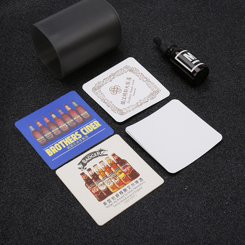 Coffee Blank Disposable Coaster Paper Absorbent Coaster Hotel Hotel Bar Tea Paper Coaster Square Coaster