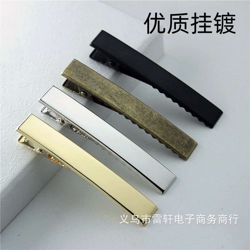 Guangzhou thick square clip Golden duck bill clip does not pull hair is not easy to fade Korean DIY hair accessories wholesale