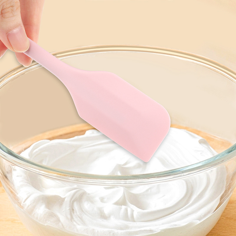 Integrated Silicone Spatula 18.2cm Jam Spatula Small Cream Spatula Silicone Stirring Stick Baking Tool
