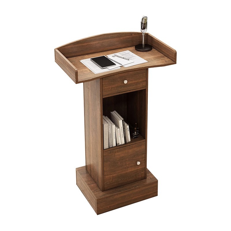 Speech Podium, Simple and Modern Welcome Desk, Reception Desk, Shopping Desk, Information Desk, Host Desk, Emcee Desk, Lecture Desk