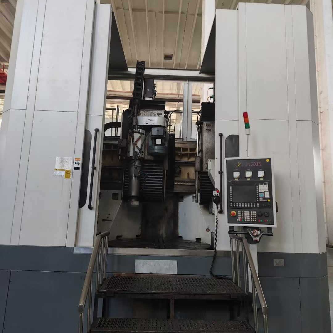 Обработка б/у вертикального шлифовального станка Mingxin Mkw28160 с диаметром шлифования 1.6м в наличии