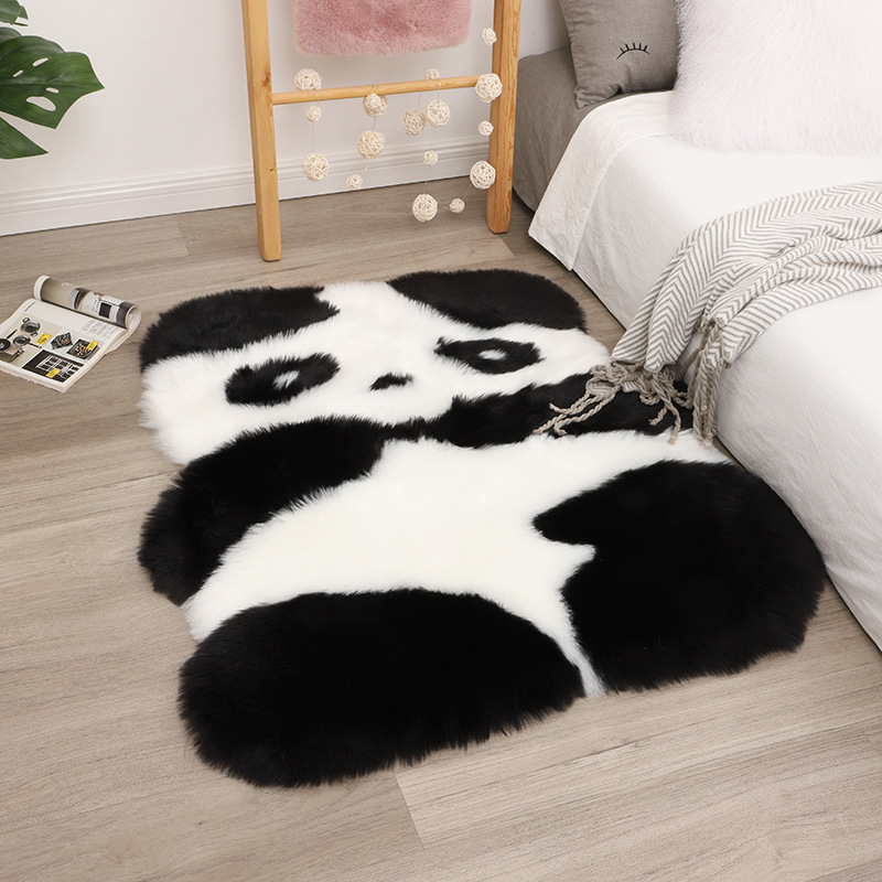 Australian Sheep Children's Room Carpet Cute Cartoon Animal Shape Carpet Bedroom Carpet Bedside Blanket Plush Carpet