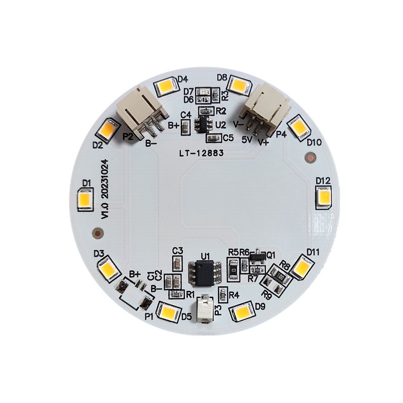 Photo Frame night light led light painting charging touch electrodeless dimming control panel table lamp wood carving lamp circuit board