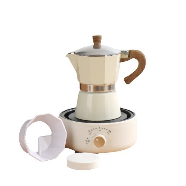 Italian Moka Pot Household Coffee Pot Coffee Machine Extraction Pot Concentrated Hand-Brewed Coffee Utensils Coffee Pot Set