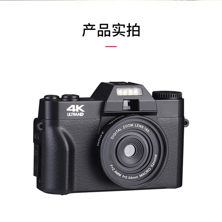 Hd 4K Digital Camera Mirrorless Retro with Wifi Student Digital Camera Vlog Digital Camera