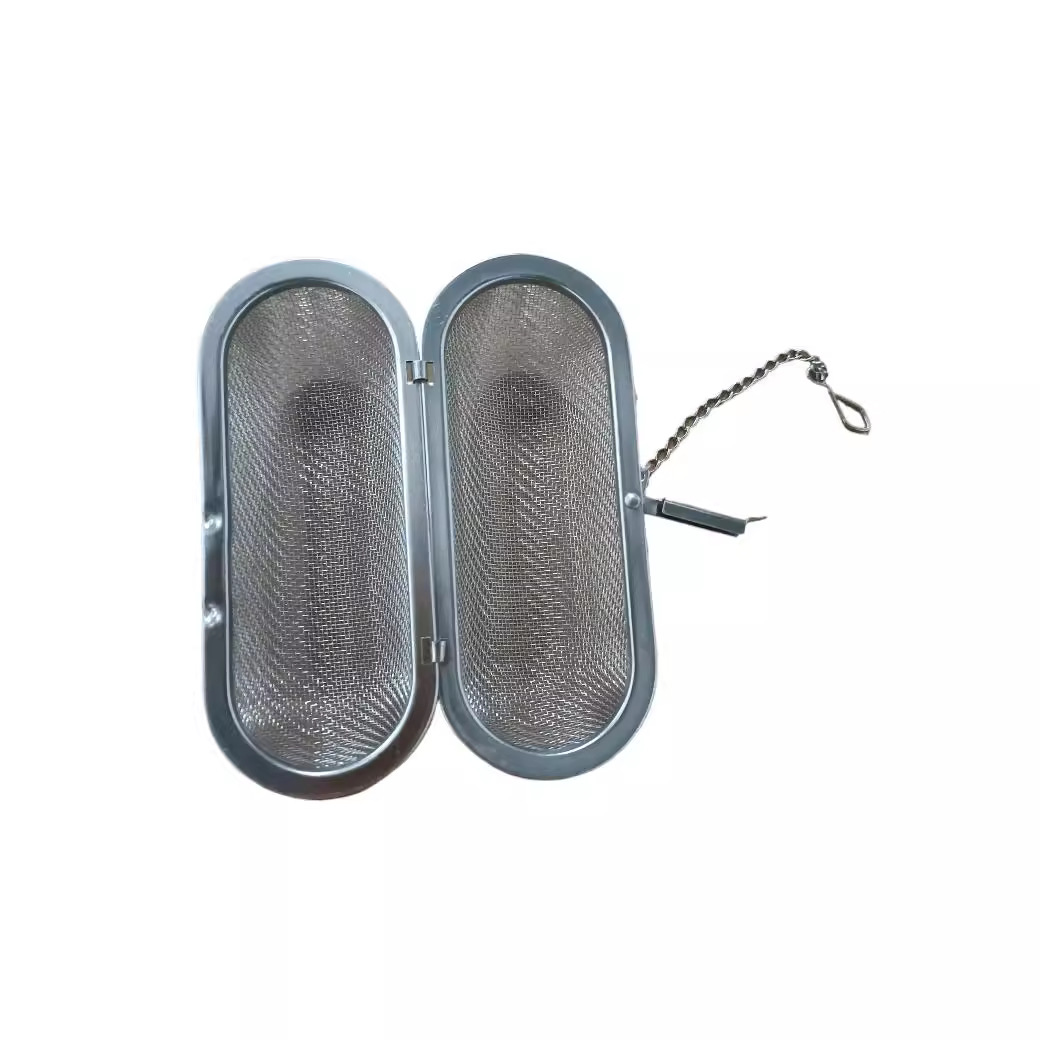 Factory in stock 304 stainless steel tea filter rectangular tea machine capsule type tea ball tea compartment tea filter