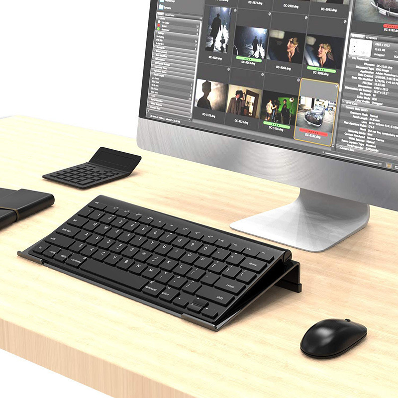 Подставка для клавиатуры черного цвета для улучшения осанки при наборе текста, нескользящая, регулируемая по высоте, эргономичная