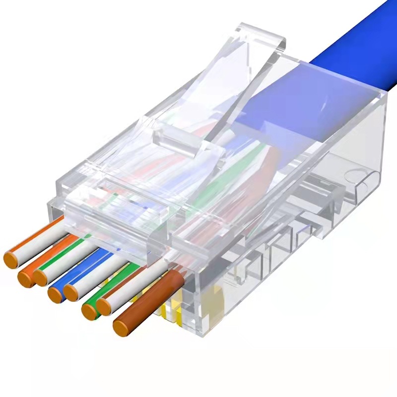 Прямые поставки, гигабитный, неэкранированный, 8P8C разъем, RJ45 кристаллическая головка