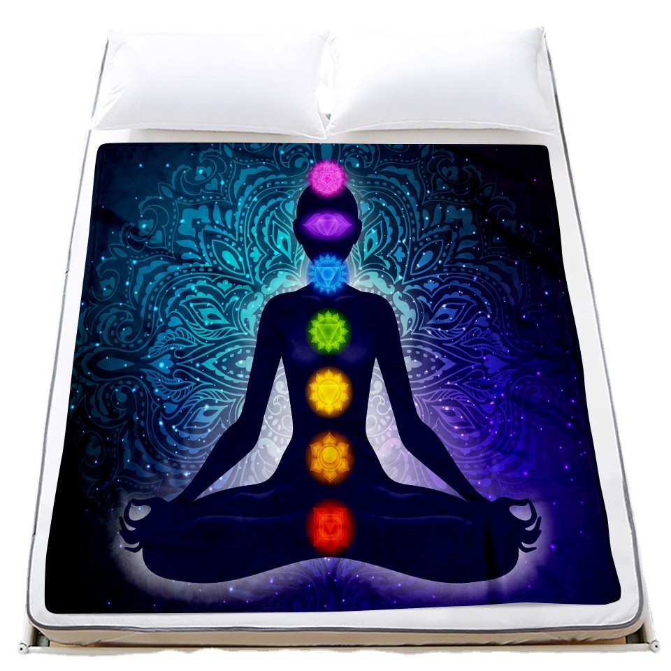 Custom Flannel Blanket Air-conditioning Blanket TV Blanket Baby Blanket Digital Printing Wholesale Factory Direct Supply