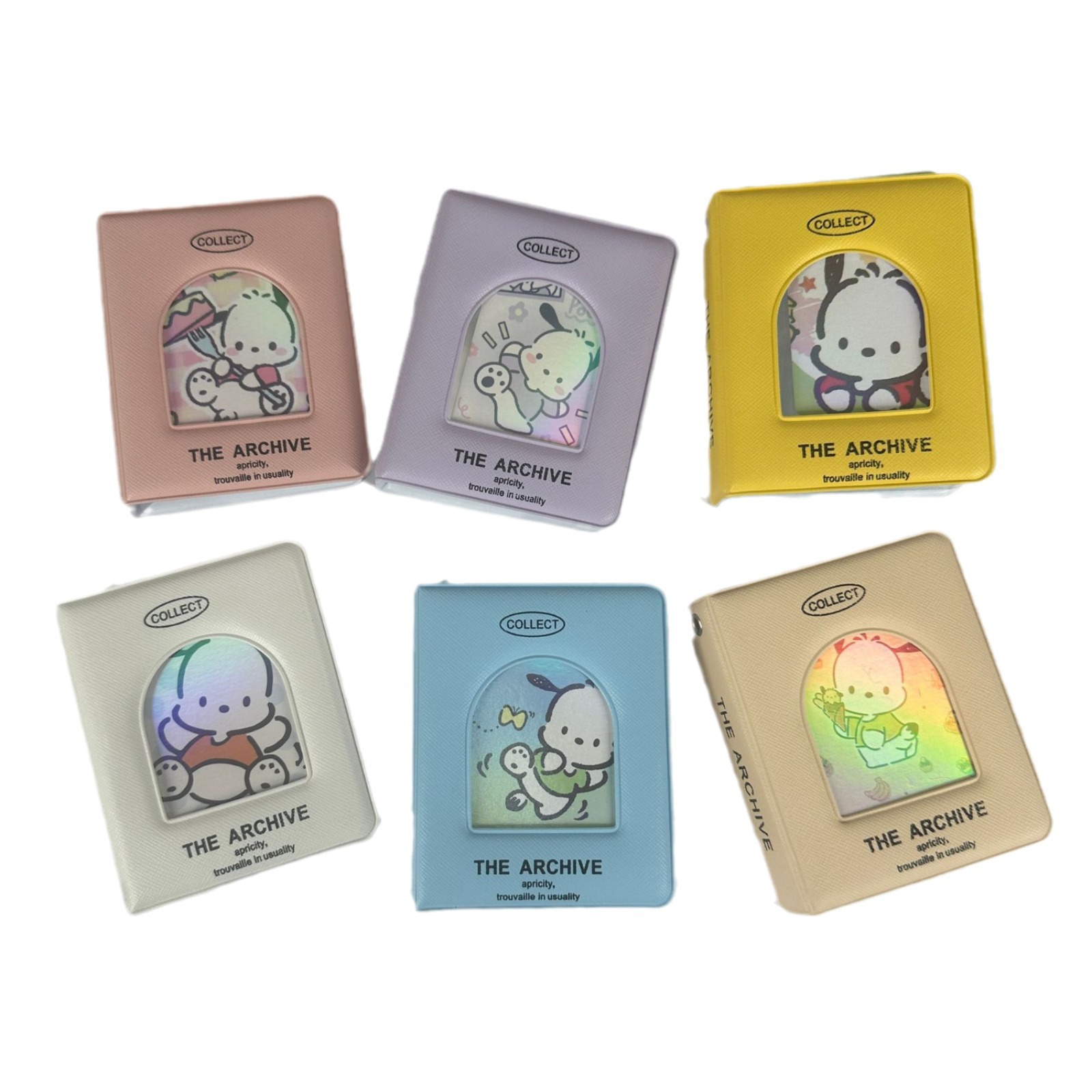 Transparent card book multi-layer 240 card star chasing storage book 3 inch photo Korean student button type business card book wholesale