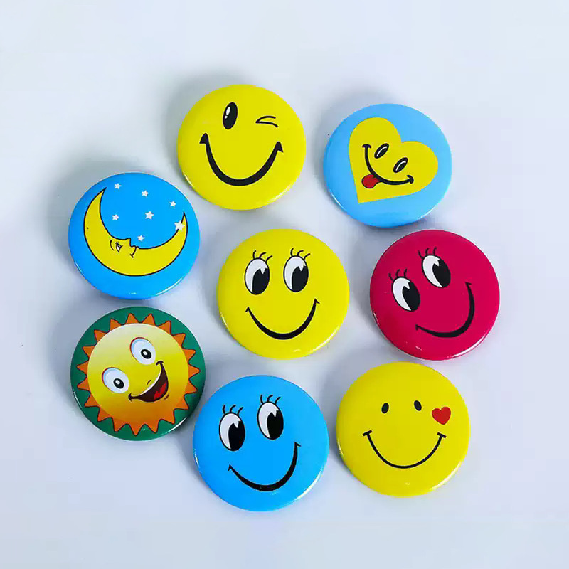 Factory Direct Supply Uv Color Printing Processing Badge Metal Surface Spray Painting Tinplate Badge Film Uv Printing Production