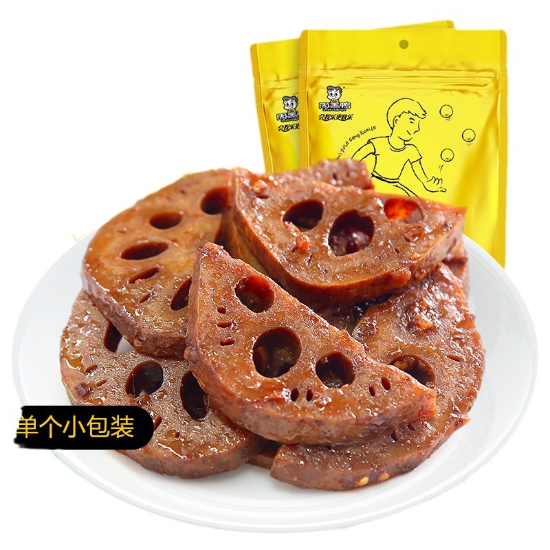 Zhou Heiya marinated lotus root slices 160g marinated lotus root vegetarian net red snack snack snack snack food