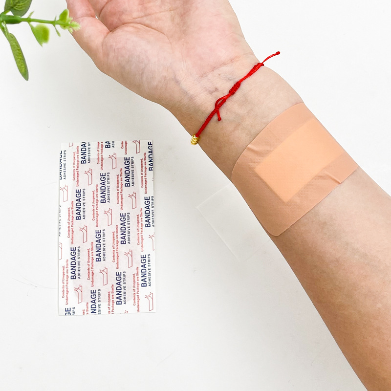 Band-Aid for Outdoor Use Large Waterproof Waterproof Band-Aid Butterfly Type English Version Cross-Border Export Pe Hemostatic Patch