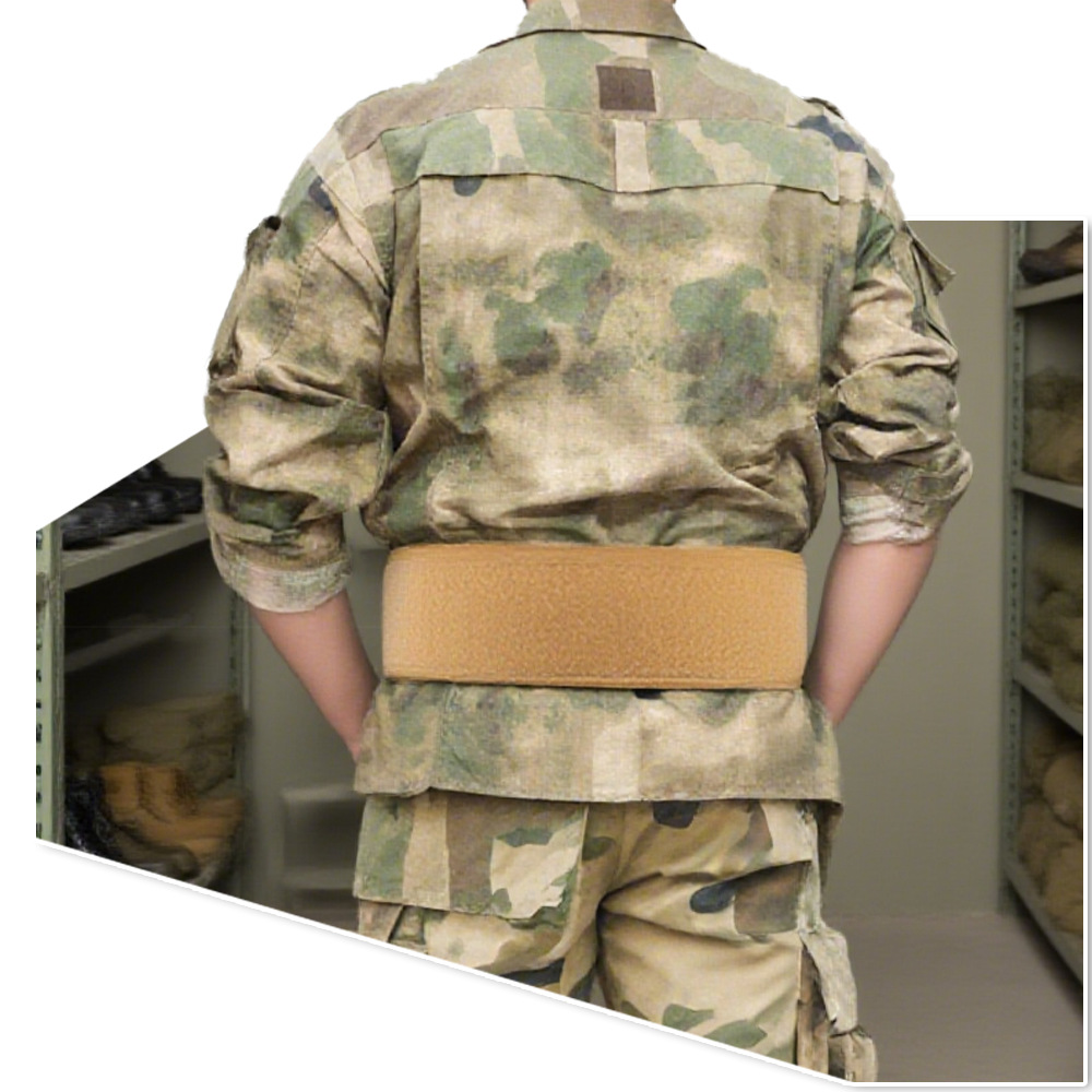 8cm Breathable Mesh Waist Support Outdoor Multi-Functional Tactical Waist Support Velcro Cushion Duty Belt Buckle-Free Waist Support