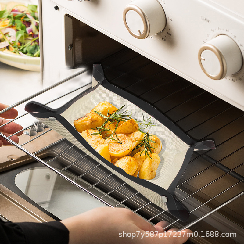 Silicone baking mat with buttons anti-overflow oven baking mat baking chicken mat baking mat baking tools Macaron mat