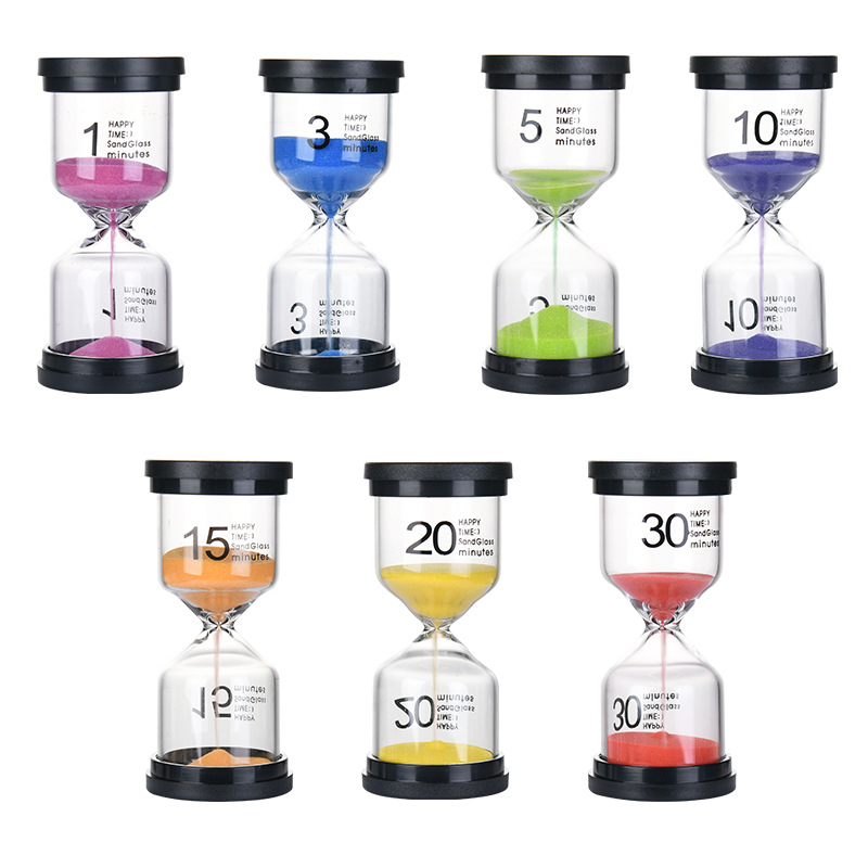 In-Stock Exquisite Black Lid Creative Ornament High-End Hourglass Modern Light Luxury Student Gift Hourglass Timer