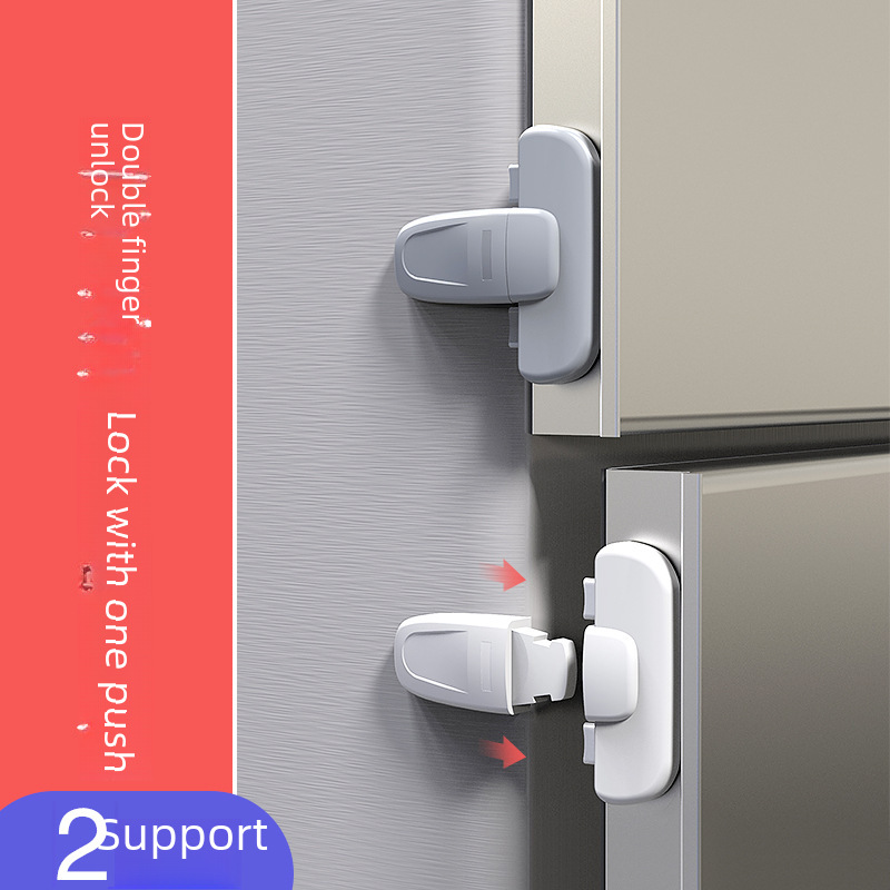 Refrigerator lock children's lock baby refrigerator close not tight buckle anti-stealing anti-pinch hand cabinet buckle anti-buckle