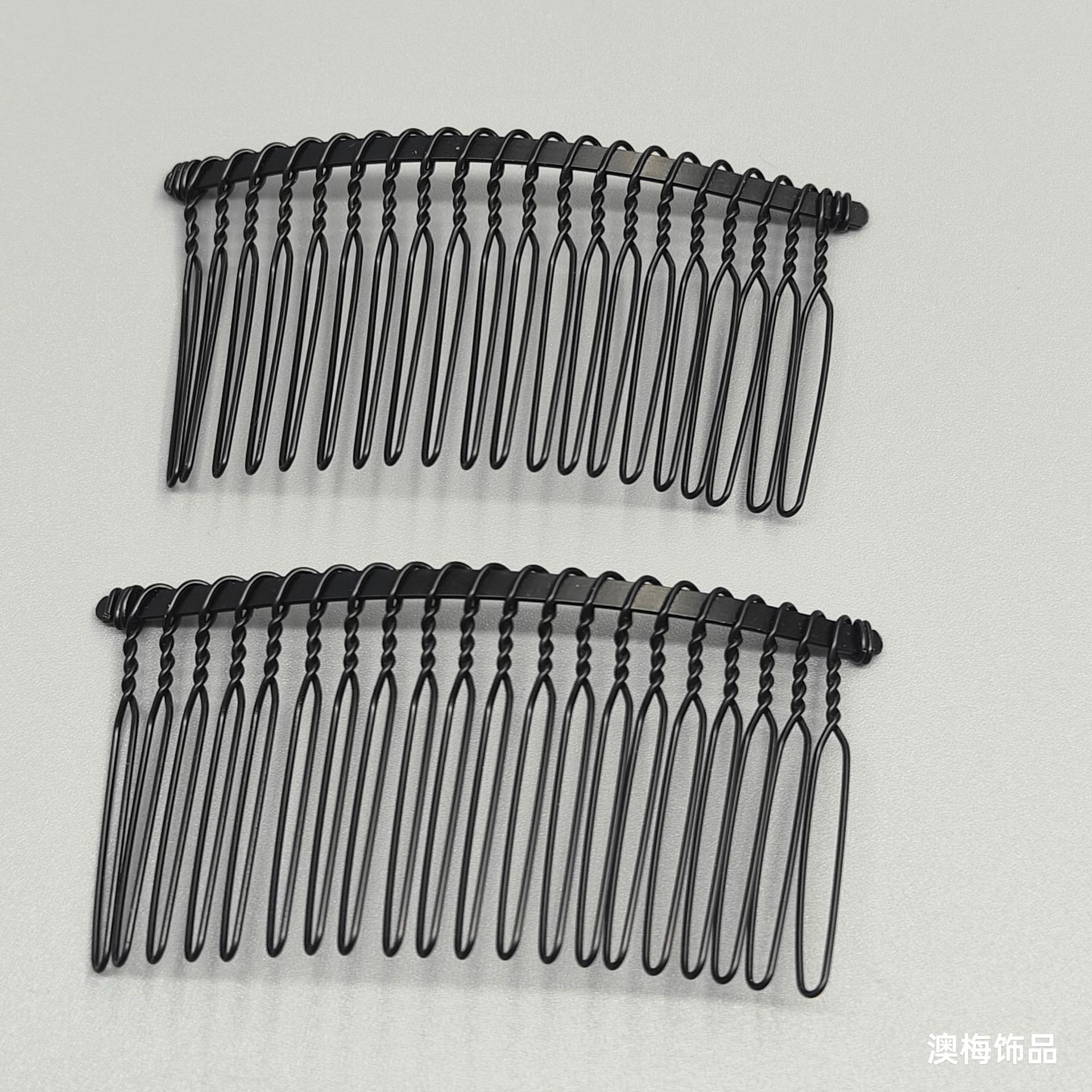 Расческа с 20 зубьями, расширенная версия 7.8*4.5 см, ручные аксессуары для свадебного платья, металлическая расческа для фаты, закрученная расческа, вставная расческа